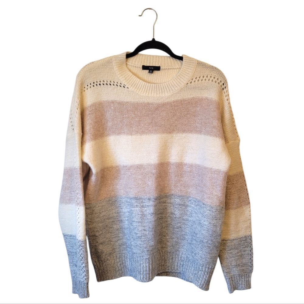 Fate Cream Colorblock Oversized Sweater Women's Size XS